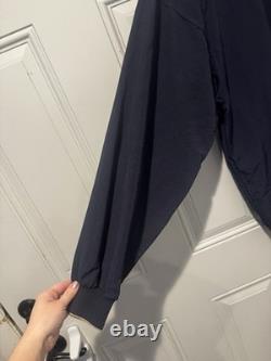 Veste coupe-vent vintage Antigua pour homme, marine, pull GE logo General Electric, taille XL