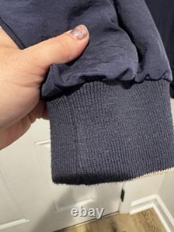 Veste coupe-vent vintage Antigua pour homme, marine, pull GE logo General Electric, taille XL