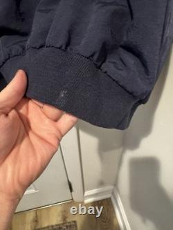 Veste coupe-vent vintage Antigua pour homme, marine, pull GE logo General Electric, taille XL