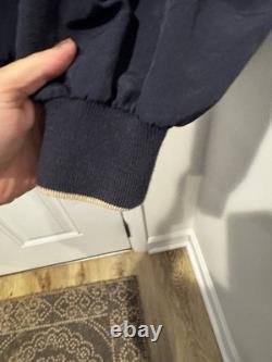 Veste coupe-vent vintage Antigua pour homme, marine, pull GE logo General Electric, taille XL