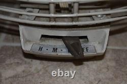 Vintage 17 Général Électrique Ventilateur de Sol à 3 Vitesses Type Repose-Pieds Fonctionne Très Bien