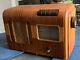 Vintage 1939 Ge Gd-620 Wooden Am 6-tube Tabletop Radio With Presets