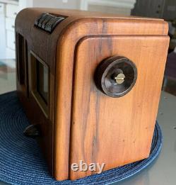 Vintage 1939 Ge Gd-620 Wooden Am 6-tube Tabletop Radio With Presets