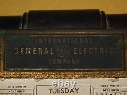 Vintage 1940-50s 1955 International Ge General Electric Entreprise Calendrier De Bureau