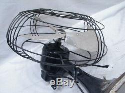 Vintage 1940 General Electric Ge Vortalex Art Déco Fan 10 Oscillant