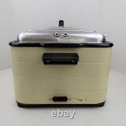 Vintage 1950's General Electric Hotpoint Roaster Oven Works With Warming Trays