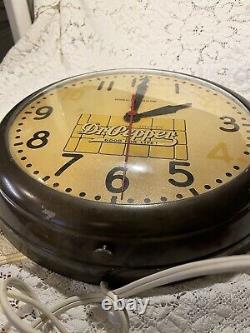 Vintage 1950s General Electric 15 Pouces Dr. Pepper Bon Pour La Vie Horloge Ronde