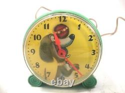 Vintage 1950s General Electric Telechron Trixie Dog Ball Clock Modèle H828s Works