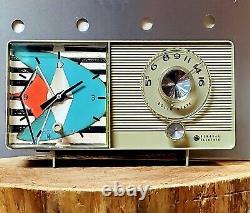 Vintage 1966 General Electric Modèle C4403 Am Horloge Radio Fonctions D'alarme MCM Retro