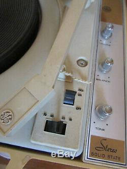 Vintage 1970 Ge General Electric Wildcat Phonographes Turntable Voir La Video
