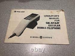 Vintage 1984 Général Electric GE-Star Téléphone Mobile Cellulaire avec Samsonite