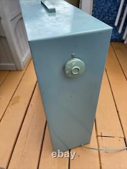 Vintage 20general Electric Ge 3 Speed Metal Turquoise Box Ventilateur Cat No F15w12