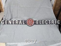 Vintage 36 Ge General Electric Cast Aluminium Advertising Store Plaque