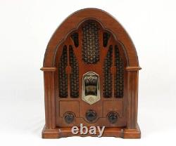 Vintage 7-4100ja General Electric Wood Cathedral 1932 Réplique Am/fm Radio