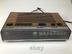 Vintage 80's General Electric 7-4624a Fm/am Radio D'alarme Numérique