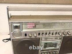 Vintage Années 1980 General Electric 3-5286a Boombox Ghettoblaster Am Fm Cassette