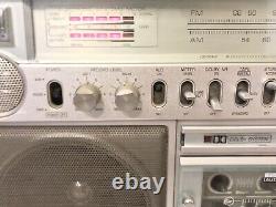Vintage Années 1980 General Electric 3-5286a Boombox Ghettoblaster Am Fm Cassette