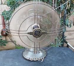 Vintage Antique Ge General Electric Vortalex Art Déco Electric Works Fan