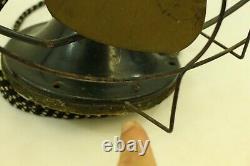 Vintage Antique Général Électrique Ventilateur En Laiton Ge Cast Fer Lourd Basse Accueil Décor