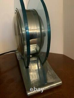 Vintage Art Déco General Electric Clock Blue Rapture #3h160