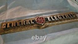 Vintage Brass General Electric Company (ge) Plaque Nominative