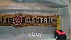 Vintage Brass General Electric Company (ge) Plaque Nominative