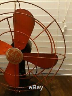 Vintage Fan 1940 General Electric Oscillant Fonctionnel