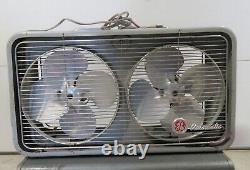 Vintage Ge Automatic Double Gray Box Ventilateur Général Électrique Ventilateur Double