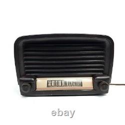 Vintage Ge Bakelite Tube Radio Brown 1950's General Electric MCM Tabletop Works