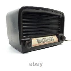 Vintage Ge Bakelite Tube Radio Brown General Electric 1950 MCM Travaux De Table