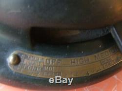 Vintage Ge General Electric 16 Blades Aou Brass Fan Catalogue N0. 75425 Travaux
