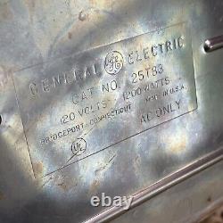 Vintage Ge General Electric 25t83 Chrome Grille-pain Et Four Chaud Fonctionne Super! États-unis