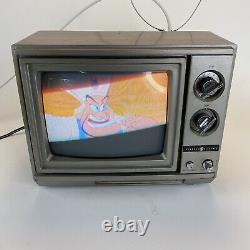 Vintage Ge General Electric 9'' Portable Color Crt Gaming Tv 8-0904 1986