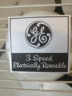 Vintage Ge General Electric Box Fan 3 Vitesse 20 Électrique Réversible
