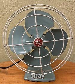 Vintage Ge General Électric Fan Strap, Bureau Oscillant Travaux De Grande Qualité