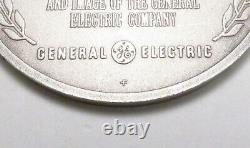 Vintage Ge General Electric One Dans Un Mille Club 999 Pure Silver Award Médaille