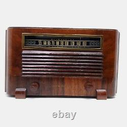 Vintage Ge General Electric Tube Radio J-53 Tabletop Wooden Am 1941 Travaux