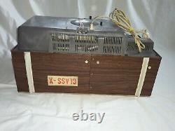 Vintage Ge General Electric Vacuum Tube Tv Avec Horloge, Et Radio, Modèle M181ywd