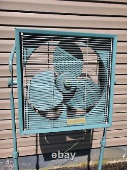 Vintage Ge General Electric Ventilateur De Fenêtre De Boîte 3 Vitesses 20 Électriquement Réversible