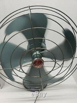 Vintage Ge General Electric Vortalex 3 Vitesse Fm16v23 Oscillant Cage Fan