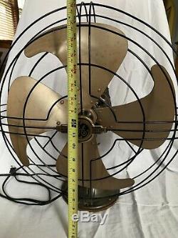 Vintage Ge General Electric Vortalex Fan 17 3 Œuvres De Vitesse D'origine