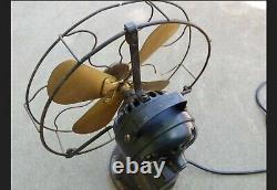 Vintage Ge Général Électrique Prépaiement Pièce Op Lame En Laiton Ventilateur