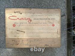 Vintage Ge General Électronique Tube Caddy Cas Radio/tv/amp Réparateur