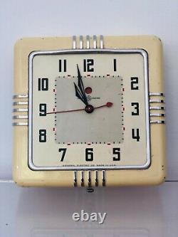 Vintage Ge General Horloge Murale De Cuisine Électrique Modèle 2h10