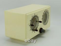 Vintage Ge Modèle 564 Tube Clock Am Radio 1954 Jet Age Excellent Travail