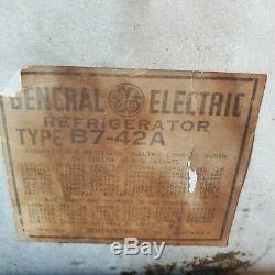 Vintage Ge Réfrigérateur Électrique Congélateur Général, Tous D'origine, Fonctionne Très Bien