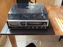 Vintage Ge Stereo Music System 8 Pistes Phonographes Turntable Sc3300b