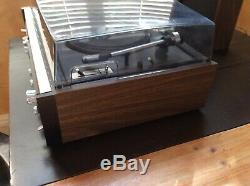 Vintage Ge Stereo Music System 8 Pistes Phonographes Turntable Sc3300b