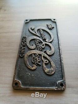 Vintage Gec General Electric Co. Plaque Signe Locomotive Angleterre Plate Logo Fan