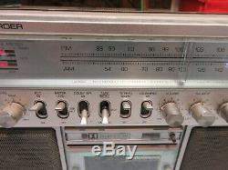 Vintage General Electric 3-5286a Boombox Lecteur / Enregistreur Cassette / Radio